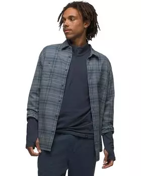 Рубашка Prana Dolberg Flannel, цвет Weathered Blue