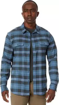 Рубашка Prana Great Valley Flannel Slim Fit, цвет Nautical