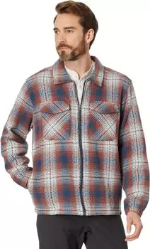 Рубашка prAna Heritage Zip Flannel Standard Fit Prana, цвет Dark Sky