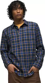 Рубашка Prana Los Feliz Flannel Shirt Slim Fit, цвет Rich Sapphire