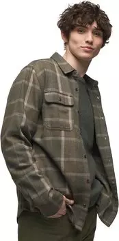 Рубашка Prana Westbrook Flannel Shirt Slim Fit, цвет Peat