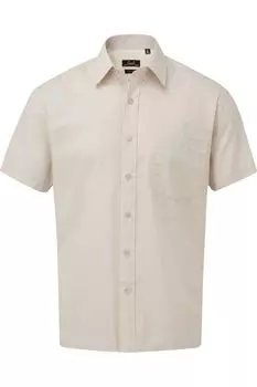 Рубашка Premier Poplin с коротким рукавом, natural
