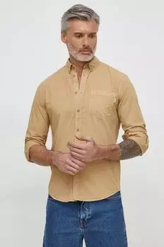 Рубашка «Принц» из хлопка Pepe Jeans, бежевый