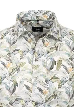 Рубашка PRINT MODERN FIT VENTI, зеленый