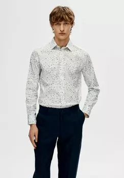 Рубашка PRINT Selected Homme, цвет bright white