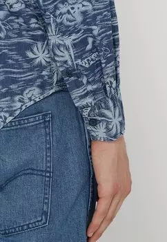 Рубашка Printed Palm Urban Classics, синий