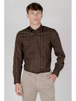 Рубашка приталенного кроя Antony Morato, коричневый