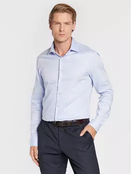 Рубашка приталенного кроя Calvin Klein, синий