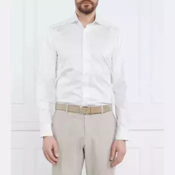 Рубашка приталенного кроя Harvard Emanuel Berg, белый