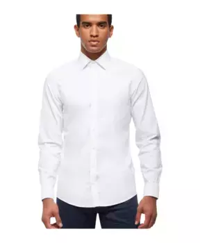 Рубашка приталенного кроя Milano с воротником Эйнсли без утюга Brooks Brothers, белый