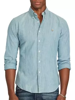 Рубашка приталенного кроя Polo Ralph Lauren Chambray, шамбре