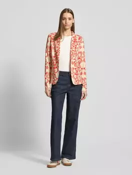 Рубашка приталенного кроя с длинными рукавами из хлопковой смеси и вырезом-лодочкой Tom Tailor Denim, кремовый