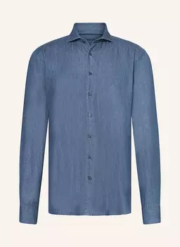 Рубашка приталенного кроя с очень длинными рукавами PAUL, синий
