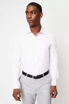 Рубашка приталенного кроя с узором «елочка» Burton, розовый