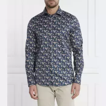 Рубашка приталенного кроя Slimline/90 Stenstrms, синий