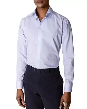 Рубашка приталенного кроя в тонкую полоску Eton, цвет Blue