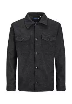 Рубашка прочная и практичная рубашка для отдыха Ollie в уличном стиле Jack & Jones, черный