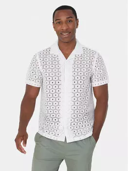 Рубашка прямого кроя Brave Soul, экрю