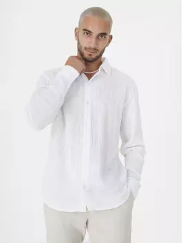 Рубашка прямого кроя Brave Soul, белый