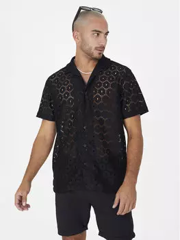 Рубашка прямого кроя Brave Soul, черный