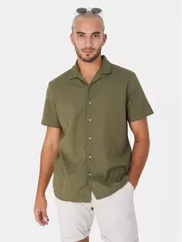 Рубашка прямого кроя Brave Soul, хаки