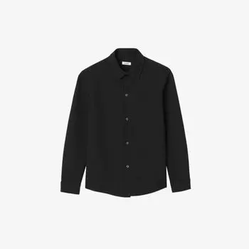 Рубашка прямого кроя joker из эластичной ткани с длинными рукавами Sandro, цвет noir / gris