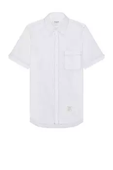 Рубашка прямого кроя на пуговицах Thom Browne, белый