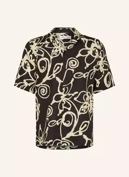 Рубашка прямого кроя с короткими рукавами из льна SAMSE SAMSE, цвет GELB/SCHWARZ