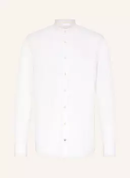 Рубашка прямого кроя с льном Colours & Sons, белый