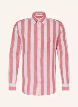 Рубашка прямого кроя с льном Gant, мультиколор