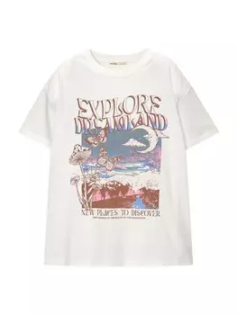 Рубашка Pull&Bear, белый