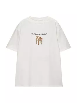 Рубашка Pull&Bear, белый