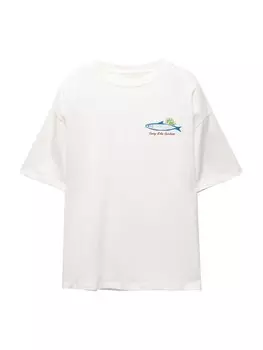 Рубашка Pull&Bear, белый