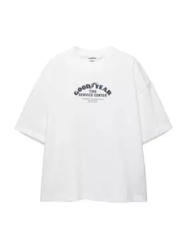 Рубашка Pull&Bear, белый