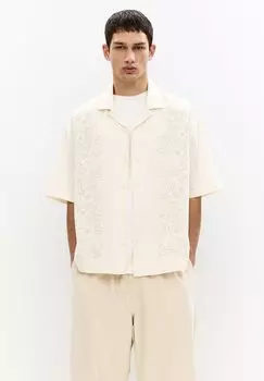 Рубашка PULL&BEAR, бежевый