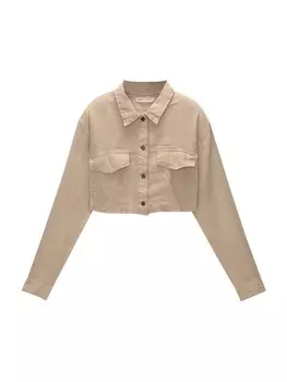Рубашка Pull&Bear Blouse, песочный