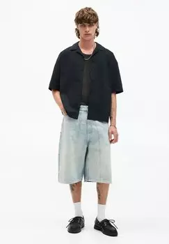 Рубашка PULL&BEAR, черный