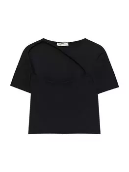 Рубашка Pull&Bear, черный