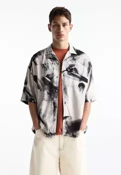 Рубашка PULL&BEAR, черный