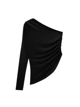 Рубашка Pull&Bear, черный