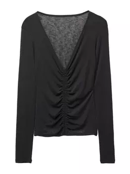 Рубашка Pull&Bear, черный