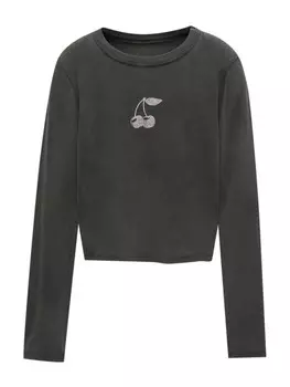 Рубашка Pull&Bear, черный