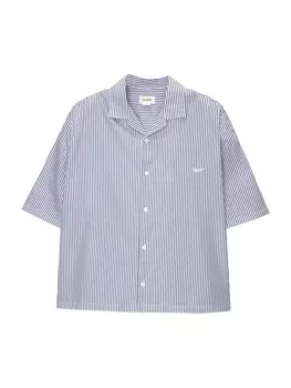 Рубашка Pull&Bear Comfort fit Button Up, белый
