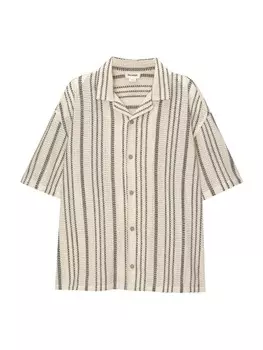 Рубашка Pull&Bear Comfort fit Button Up, цвет Wool white