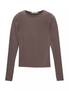Рубашка Pull&Bear, цвет Aubergine