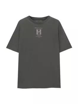 Рубашка Pull&Bear, цвет Graphite/Light grey