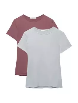 Рубашка Pull&Bear, цвет Grey/Burgundy