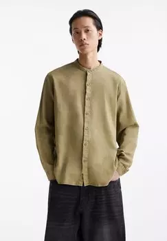 Рубашка PULL&BEAR, цвет khaki