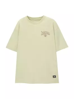 Рубашка Pull&Bear, пастельный зеленый