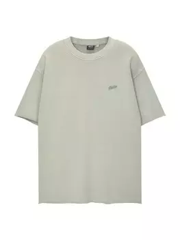 Рубашка Pull&Bear, пастельный зеленый